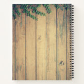 Rustic Wooden Bridge in het Landmonogram Notitieboek (Achterkant)