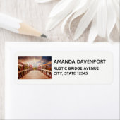 Rustic Wooden Bridge op het landlabel Etiket (Insitu)