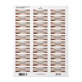 Rustic Wooden Bridge op het landlabel Etiket (Full Sheet)
