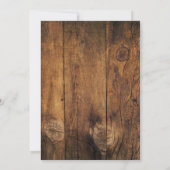 Rustic Wooden Bucket Daisies Barn Birthday Party Kaart (Achterkant)