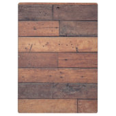 Rustic Wooden Business Kantoor Name Klembord (Achterkant)