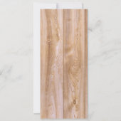 Rustic wooden customizable rack wedding cards kaart (Achterkant)