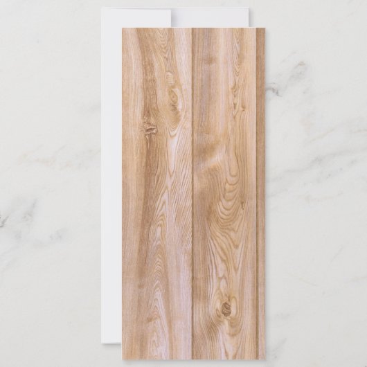 Rustic wooden customizable rack wedding cards kaart (Achterkant)