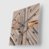 Rustic Wooden Deuren Vierkante Klok (Hoek)