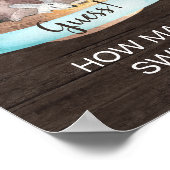 Rustic Wooden | Dieren hoeveel zweet er zijn Poster (Hoek)