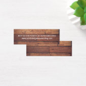 Rustic Wooden Farmhouse Wedding Website Mini Kaart (Bureau)