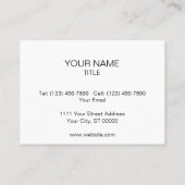 Rustic Wooden Floor Lines and Markings Business Ca Visitekaartje (Achterkant)