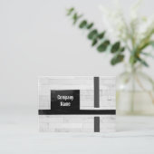 Rustic Wooden Floor Lines and Markings Business Ca Visitekaartje (Staand voorkant)