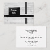 Rustic Wooden Floor Lines and Markings Business Ca Visitekaartje (Voorkant / Achterkant)