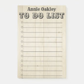 Rustic Wooden gepersonaliseerd om Post-it Nota te Post-it® Notes (Voorkant)