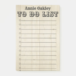 Rustic Wooden gepersonaliseerd om Post-it Nota te  Post-it® Notes