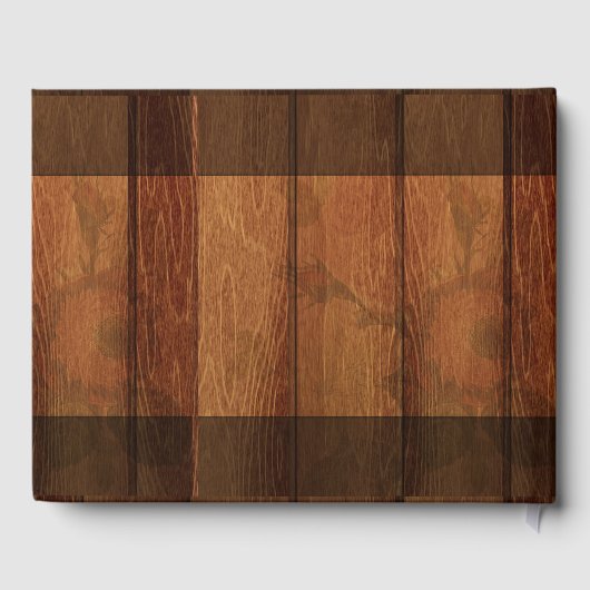 Rustic Wooden Lijst Memorial Guest Book 1 Gastenboek (Achterkant)