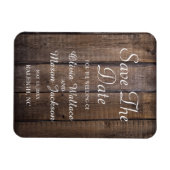 Rustic Wooden Pallet Wedding - sla de datum op Magneet (Horizontaal)