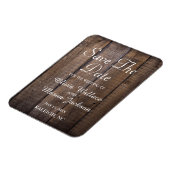 Rustic Wooden Pallet Wedding - sla de datum op Magneet (Linkerzijde)