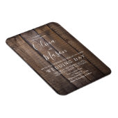 Rustic Wooden Pallet Wedding - sla de datum op Magneet (Rechterzijde)