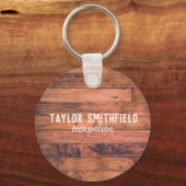 Rustic Wooden Sleutelhanger (Voorkant)