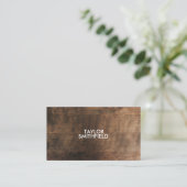 RUSTIC WOODEN VISITEKAARTJE (Staand voorkant)