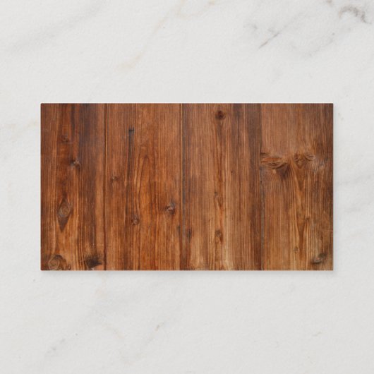 Rustic Wooden  Visitekaartje (Achterkant)