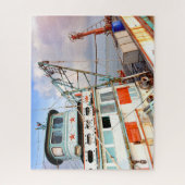 Rustic Wooden Vist Zee Legpuzzel (Verticaal)