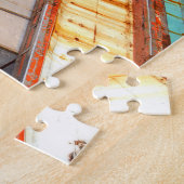 Rustic Wooden Vist Zee Legpuzzel (Zijkant)