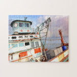Rustic Wooden Vist Zee Legpuzzel<br><div class="desc">Deze kleurrijke puzzel van de puzzel is voorzien van een rustige vissersboot op een strand #trip #avontuur #vissersboot #boot #fish #puzzle #gift #gift #stockingstuffers #games</div>