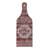 Rustic Wooden Weathered Fence Faux gegraveerd Snijplank (Voorkant)