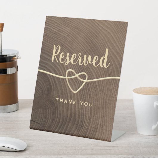 Rustic Wooden Wedding Pedestal Sign Reclamebord Met Voetstuk (Insitu)