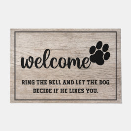 Rustic wooden Welcome Pw grappige citaten  Deurmat