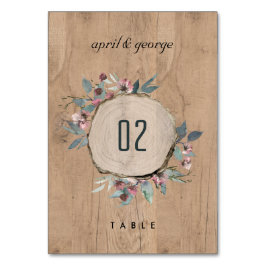 Rustic Wooden Wilde Roze Eucalyptus Floral Wedding Kaart