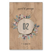 Rustic Wooden Wilde Roze Eucalyptus Floral Wedding Kaart (Achterkant)