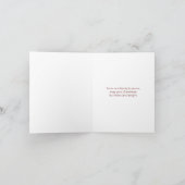 Rustic Woodgrain en Wreate kerstfotokaart Feestdagen Kaart (Binnen)