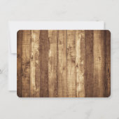Rustic Woodgrain Farmhouse Personalized Stationery Notitiekaartje (Achterkant)