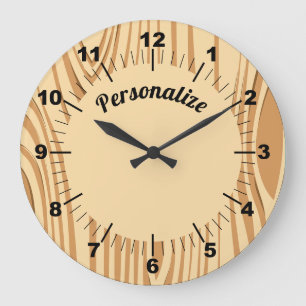 Rustic Woodgrain Hobby Winkelen unieke decoratieve Grote Klok