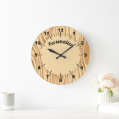 Rustic Woodgrain Hobby Winkelen unieke decoratieve Grote Klok (Huis)