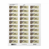 Rustic Woodgrain Pattern Foto Brown Driftwood Etiket (Full Sheet)