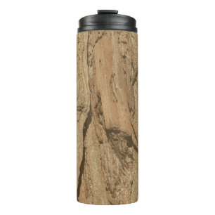 Rustic Woodgrain Pattern Foto Brown Natuur Thermosbeker