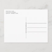 Rustic Woodgrain Pattern Seasonal Greeting Briefkaart (Achterkant)