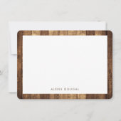 Rustic Woodgrain Specialized Stationery Notitiekaartje (Voorkant)