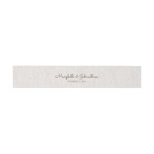 Rustic Woodgrain Wedding Invitation Belly Band Uitnodigingen Wikkel (Vlak)