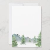 Rustic Woodland Adventure Awaits Baby shower Kaart (Achterkant)