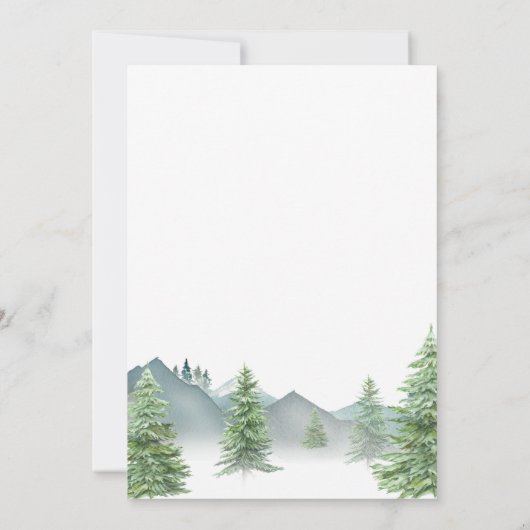 Rustic Woodland Adventure Awaits Baby shower Kaart (Achterkant)