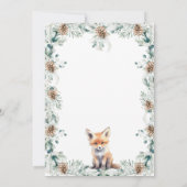 Rustic Woodland Adventure Awaits Baby shower Kaart (Achterkant)