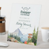 Rustic Woodland Adventure Baby shower Welkomstbord Reclamebord Met Voetstuk (Insitu)