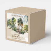 Rustic Woodland Adventure wacht op Boy Baby shower Bedankdoosjes (Achterkant)