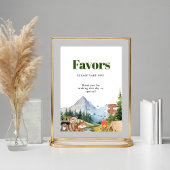 Rustic Woodland Animal Baby shower geeft de voorke Poster