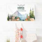 Rustic Woodland Animal Baby shower Welkomstbord Spandoek