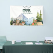 Rustic Woodland Animal Baby shower Welkomstbord Spandoek (Beurs)