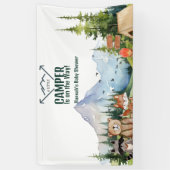 Rustic Woodland Animal Baby shower Welkomstbord Spandoek