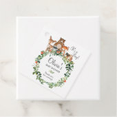 Rustic Woodland Animals Baby shower Boy Dank u Bedankjes Labels (In situ)