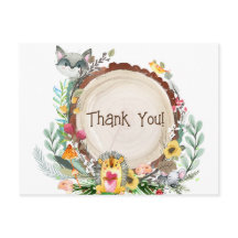 Rustic Woodland Animals Baby shower Greenery Dank